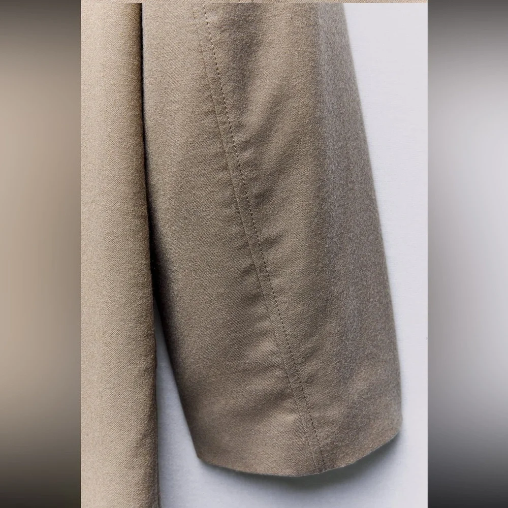 STRAIGHT CUT ZW WOOL COAT LIMITED EDITION - Picture 11 of 12